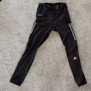Adidas Black and Gray Performance Leggings